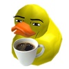 duck with coffee