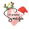 Dekoracije Sneža i tri praseta