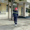 Khánhh làm lính chữa cháy