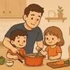 Khi mẹ tăng ca 👨‍👧‍👦