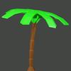 low.polygon.palm.tree