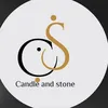 Candle and stone