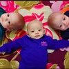 Triplet cute Family