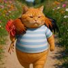 Chubby Orange Cat