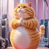 Orange cat baby