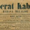 SURAT KABAR HARI INI