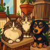 Хвостатая банда 🐶🐱🐱