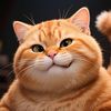 Fat orange cat