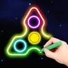 Glow Spin Art