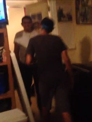 Lol, play fighting.