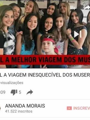 QUER SABER QUAL FOI A VIAGEM INESQUECÍVEL DE ALGUNS MUSERS?? CANAL: ANANDA MORAIS