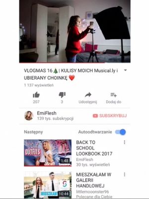 W najnowszym vlogmasie pokazuję jak nagrywam moje musical.ly ❤️ zapraszam ☺️ link do kanału  w opisie 