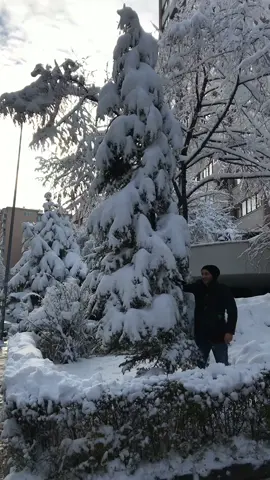 Çığ düştü, yarısı enseme girdi 😂