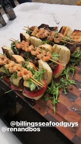 Surf and turf sliders 🍔#cookingwithjustin #sliders #surfandturf #burger #bbq #eat #grill