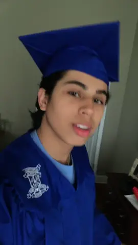 Here’s me in a cap and gown since I’m not allowed to walk anymore 😢 #foryou #featureme #graduation