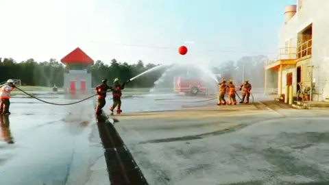 drill Shenanigans  #firefighter  #firefighting  #waterfight #training #foryou  #firstresponders