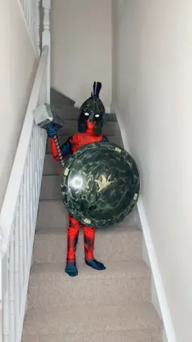 #deadpool #minime #spartan #foryou #funny #cute he wanted to do this audio. So I did a remake