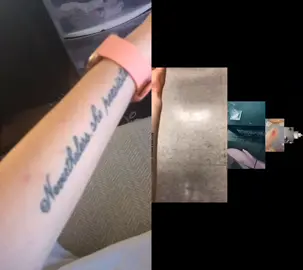 #duet with @quinnflepuff both forearms have tattoos