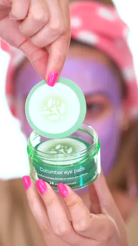 MASK MONDAY 💦  & cucumber Eye patches 💚 tag a skincare buddy! 💗 #beauty #makeup #style
