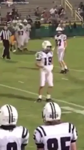 Ouch 🥴 (via niccidickens/Instagram) #highschoolfootball #sports #blooper #football