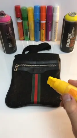 painted on my friends Gucci & made a lil #art makeover #speeddrawing in #germany just #foryou guys!