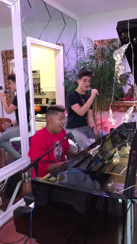 Singing Beauty & the Beast with my boy @imajmitchell #vocalcoach #singing #disney