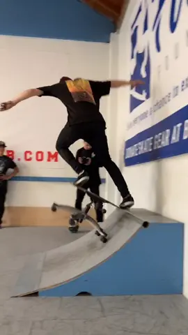 If you missed this full YouTube video you missing out!  Office chair skateboard 🤯 #brailleskateboarding #skateboard