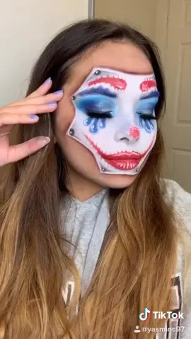 First Tik Tok video!💅🏼😈🤡 - recreation by the amazing @keilidhmua #halloween #halloweenmakeup #makeupart #jokermakeup #makeupartist