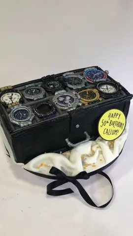 A very expensive watch box! 🤩 #cake #cakes #baking #Artober #fyp #foryoupage