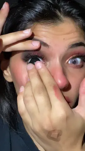 I call this look the “oops I’m catching feelings” look #foryou #makeup #contacts