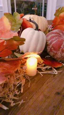 The table is set! #Thanksgiving #Tablescape #diyhomedecor
