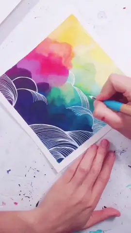 new tutorial on messyeverafter.com 🌈 #drawing #satisfying #DIY