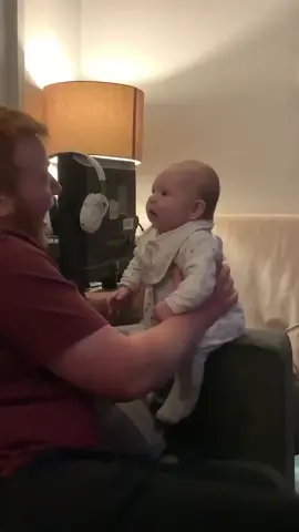 Just having a chat with my daughter, wait till the end! 😂 #baby #number1dad #babiesoftiktok #fyp #foryoupage #foryou #trending #cute #cutebaby