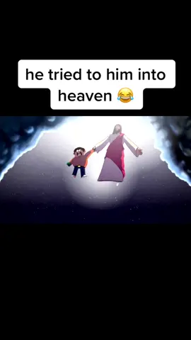 He tried taking him into heaven 😂🤣 #jesus #heaven