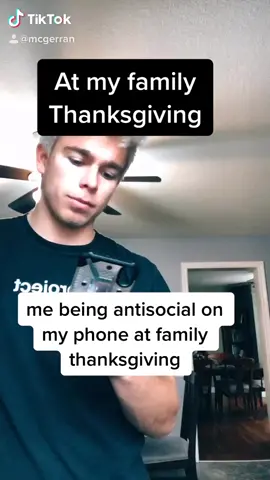 Is anyone else like this at family events? #thanksgiving #bestthings #friendsgiving #TheReplay #NotSoOrdinary #fyp #antisocial