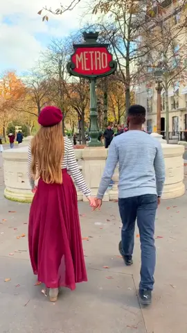 Relationship goals in Paris! Even the metro is cute! #relationshipggoals #imauditioning #CurlMagic #sowholesome #boyfriendcheck #couple #paris #travel