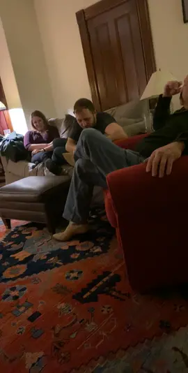 “It’s not just his foot, it’s my foot too!” Drunken Christmas Eve shenanigans 😭🤣😂 #meetmyfam #winterbreak #christmas #fyp #foryou