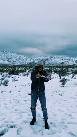 California road trip to see the historic snowfall in Joshua Tree NP ❄️ #travel #california #Vlog #joshuatreenationalpark #tiktoktravel #wintersports