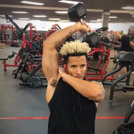 Single arm DB Tricep extension #tricepextension #aesthetics #arms #tricep #workouts #onlinetraining #bodybuilding #shredded #tricepworkout #turnitup