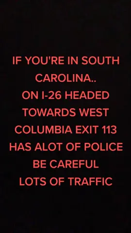 If you're on I-26 headed towards west Columbia be careful #teamteasha #twistedfam #OGS #crookedtiara @twisteddaddy69
