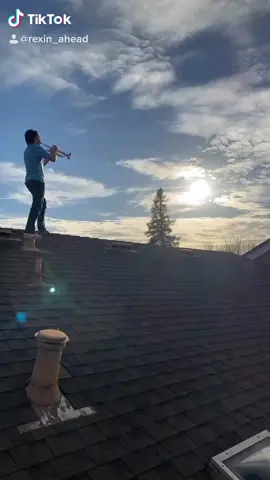 Trumpet on a rooftop #bigair #MusicalMindReader #starwars #starwarsmemes #theclonewars #trumpet #starwarsfan #disney #themandalorian