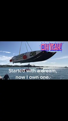 Started with a dream.  Now I own one racing 7 yrs. #powerboats #fyp #gofast