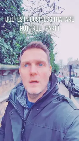 Saying in business that are not true - part 1 #business #fyp #millionnaire #entrepreneur #advice #garyvee #purpose #luck #lucky #success #insights #uk