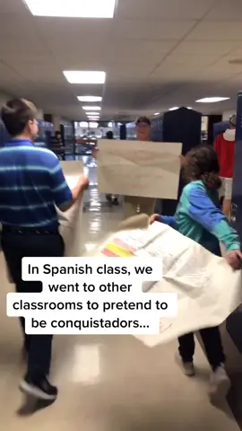 Don’t we love a good spanish invasion? #spanish #school #fyp #foryou @austin.ruggles42