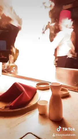The ending is 🔥🔥🔥! Literally. 🥢 Celebrating my NEW JOB with my fave food- HIBACHI! 😍 #favoritefit #rosa #SnickersFixTheWorld #fyp #foryoupage
