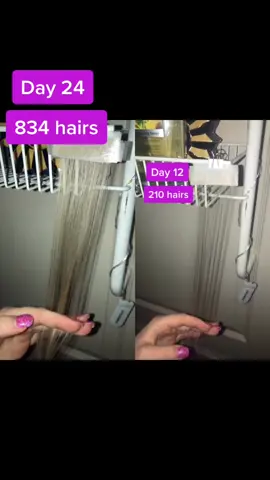 #duet with @karli_killa comparison of 12 days earlier. She’s come a long way🤗 #showerhairchallenge #showerhair #cookingtips #tiktoktrivia #hair