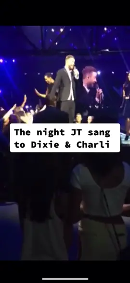 The night Justin Timberlake sang to Dixie & Charli. @charlidamelio @dixiedamelio