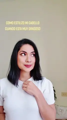 Como estilizo mi cabello en esos días q lo siento medio grasoso💆‍♀️#TikTokFashion  #foryou #levelup #hairtips #shorthairstyle