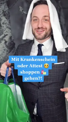 Mit wem shoppt ihr am liebsten? 😀 Insta: Herr_Anwalt 👨🏻‍💼 #1minutejura #krank #krankenschein #einkaufen #freundin #schule #arbeit #kanzlei