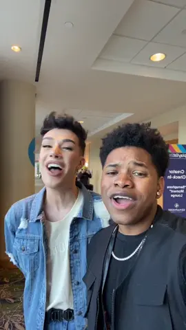 SINGING WITH @jamescharles 🤩🎤 (How did we do?) #singing #fyp #tiktok #music #beatboxchallenge